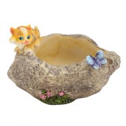Resin Plant Holder, Cactus Plant Pot Mini Flower Pot, Mini Succulent Planter, Animal Planter Plant Container Ornament Succulent Pot For Garden Cat