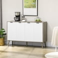 thumbnail image 2 of HOMCOM 47" Sideboard, Buffet Cabinet with Adjustable Shelves, Grayish Brown, 2 of 10