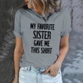 thumbnail image 1 of XZNGL Womens Funny Printed Pattern Casual Fashion Soild Color Short Sleeve Tops Blouse, 1 of 1