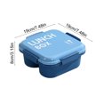 thumbnail image 3 of Tumotour Border Student Bento Box Children Sealed Fruit Box Salad Box Work Microwave Lunch Box Chopsticks Dip Container Cute Kids Bento Lunch Box, 3 of 6