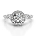 thumbnail image 1 of 2.80 Ct Stunning Round Diamond Engagement Rings Solid 18K White Gold, 1 of 1