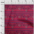 thumbnail image 1 of oneOone Cotton Poplin Fabric Swirl & Floral Block Print Sewing Fabric BTY 42 Inch Wide, 1 of 4