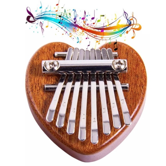 8 Key Exquisite Finger Thumb Piano Symmetrical Finger Thumb Piano Malimba Instrument Accessory Pendant Karimba Thumb Piano Children's and Adult Christmas Piano Daycare Les for K