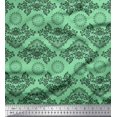 thumbnail image 1 of Soimoi Poly Georgette Fabric Floral & Damask Ethnic Decor Fabric Printed Yard 42 Inch Wide, 1 of 3
