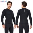 thumbnail image 3 of Haut de Combinaison de Plongée 2 mm, Combinaisons Thermiques, Protection UV, Combinaisons de Plongée sous-Marine, Grande Taille, Combinaison de Surf pour Aquagym et Snorkeling, 3TG, 3 of 8