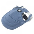 thumbnail image 1 of Dog Cap  Adjustable Pet Baseball Hat Outdoor Sunshade Cap Visor  Hat with Ear Holes for Puppy Small Dogs, 1 of 7