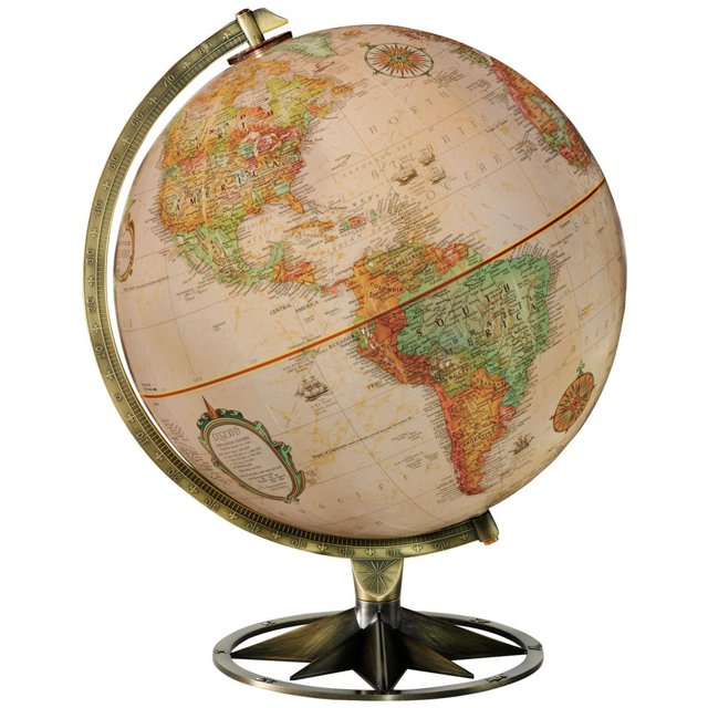 Replogle Rose Boussole 12 Po. Globe de Table