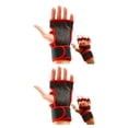 thumbnail image 3 of Decodeary 2pieces Stay Comfortable And Stylish With Breathable Gym Gloves Lightweight Red S 2Set, 3 of 6