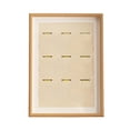 thumbnail image 1 of ZheElen Medal Photo Frame Holder Preserve Memories In Style Photo Frame Storage Wooden Medal Photo Display A3 Nine Hole, 1 of 6