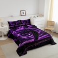 thumbnail image 3 of Erosebridal Ensembles de Couette Tornade Violette Format Double, Couettes et Duvets Catastrophe Naturelle, Décor de Chambre Tempête, Réversible, 3 of 7