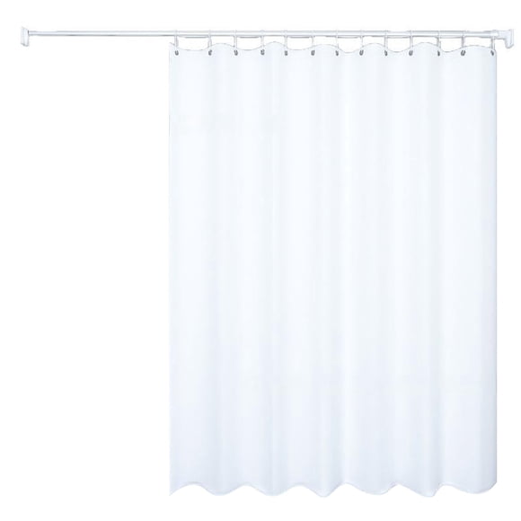 Lightweight PEVA Bath Curtain Liner White Extra Long Shower Curtains 84 Inches 80 Shower Curtains Clear Tub Shower Curtain Beach 72 X 78 Shower Curtain Liner Suction Cups Shower Curtains W Storage