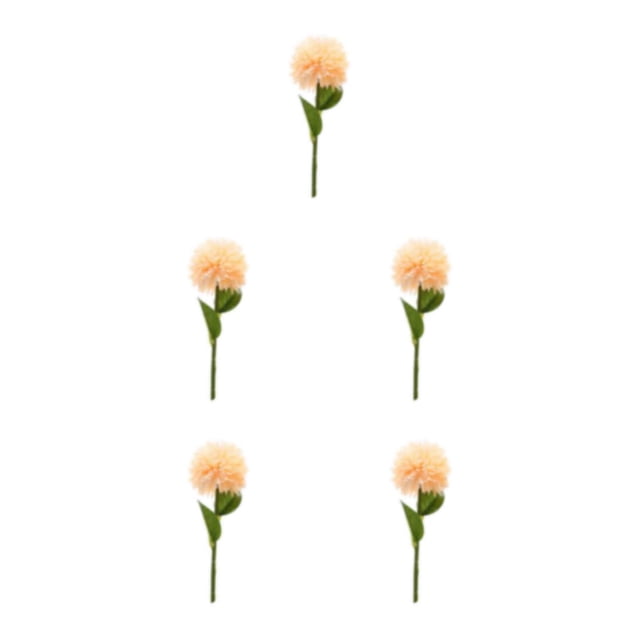 Baohd 1/2/3/5 10pack/lot Realistic Appearance Artificial Flower For Party Decor And Home Decor Champagn 5PCS