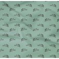 thumbnail image 4 of oneOone Cotton Poplin Twill Aquamarine Fabric Rabbit Animal Craft Projects Decor Fabric Printed By The Yard 56 Inch Wide, 4 of 4