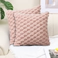 thumbnail image 3 of Yhmxh Pillow Covers Throw Pillow Covers Pillow Protector Weaving Snowflake Velvet Solid Color Pillow Office Sofa Lumbar Support Pillow Bedside Support Pillowcase Cushion Cushion Cover, 3 of 7