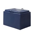 thumbnail image 4 of Convenience Concepts Designs4Comfort Pouf de Rangement d'Appoint - Bleu / 143523BE, 4 of 4