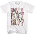 thumbnail image 1 of Fall Out Boy Neapolitan Logo White Adult T-Shirt, 1 of 2
