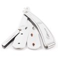 thumbnail image 4 of Parker Safety Razor SRX Heavy Duty/Professional 100% Stainless Steel Straight Edge Barber Razor and 5 Parker Premium Platinum Half Blades, 4 of 5