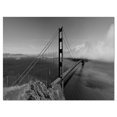 thumbnail image 2 of Golden Gate Bridge in Gray Panorama - Sea Bridge Canvas Art Print, 2 of 3