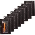 thumbnail image 1 of Binder Fabric Pencil Pouch 3 Rings with Clear Window for School Classroom Organizers 8 Pack (Black), 1 of 9