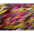 thumbnail image 4 of oneOone Silk Tabby Yellow Fabric Chevron Ikat Sewing Material Print Fabric By The Yard 42 Inch Wide, 4 of 4