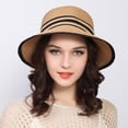 thumbnail image 4 of Neinkie Womens Straw Sun Hat Packable Summer UV Beach Sunhat UPF SPF 50 Packable Adjustable, 4 of 7