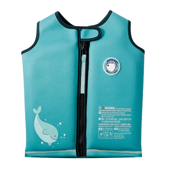 Mambobaby Non-inflatable Kids Swim Vest Life Jackets for Kids Boys Girls Swim Vest with Detachable