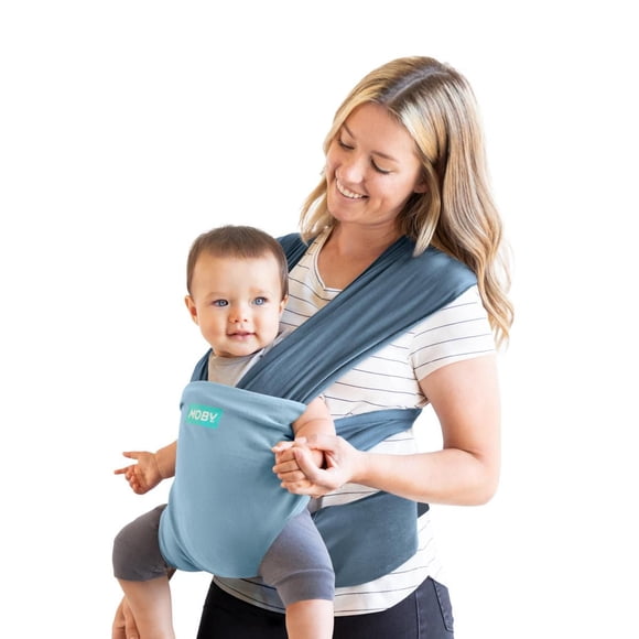 MOBY - Écharpe Facile Porte-Bébé Écharpe - Conçue pour Combiner les Meilleures Caractéristiques d'Une Écharpe de Portage et d'Un Porte-Bébé en un - le Porte-Enfant Parfait - Idéale pour le Portage, l'Allaitement et Garder Bébé Près