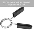 thumbnail image 3 of 2x25mm Barbell Dumbbell Spring Collar Clips Weight Lifting Fitness W3W3, 3 of 9