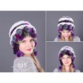 thumbnail image 1 of Womens Winter Hats with Ear Flaps Winter Womens Colorful Warm Caps Warm Flowers Striped Real Rabbit Velvet Hats Fashion Hat Winter Hats for Women with Ear Flaps, 1 of 2