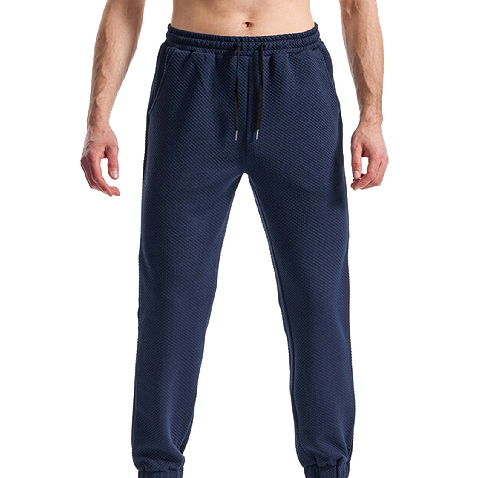 Men's Loose Fit Summer Workout Joggers - Cuffed Hem Plus Size Athletic Pants