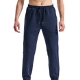 thumbnail image 1 of Men's Loose Fit Summer Workout Joggers - Cuffed Hem Plus Size Athletic Pants, 1 of 2