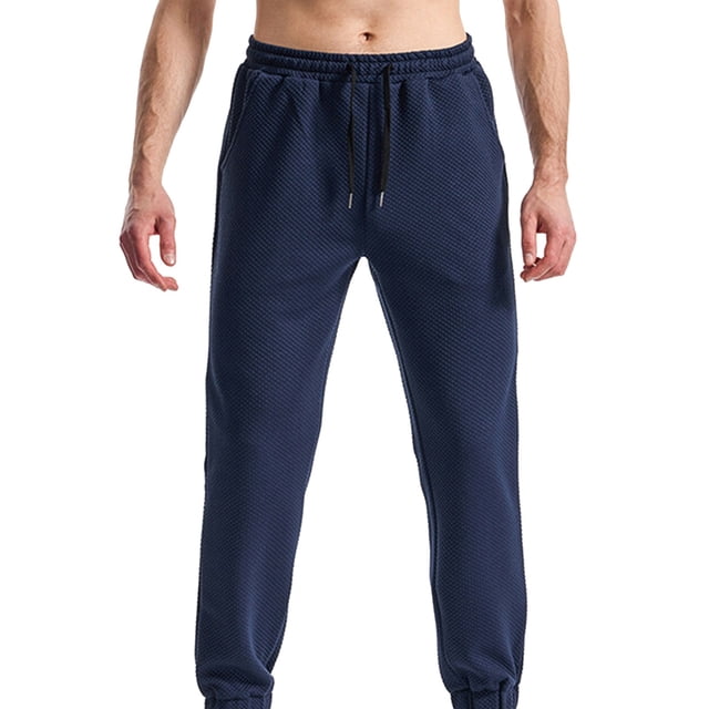 Men's Loose Fit Summer Workout Joggers - Cuffed Hem Plus Size Athletic Pants