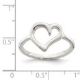 thumbnail image 2 of Bague Coeur Polie en Argent Sterling 925, 2 of 2