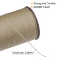 thumbnail image 4 of Unique Bargains Thin Waxed Thread 93 Yards 0.65mm Polyester String Cord for Machine Sewing Hand Quilting Weaving, Khaki, 4 of 5