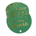 thumbnail image 1 of Inkdotpot Pack Of 50 Let Love Sparkle Wedding Favor Paper Tags Craft Real Gold Foil Hang Tags, 1 of 6