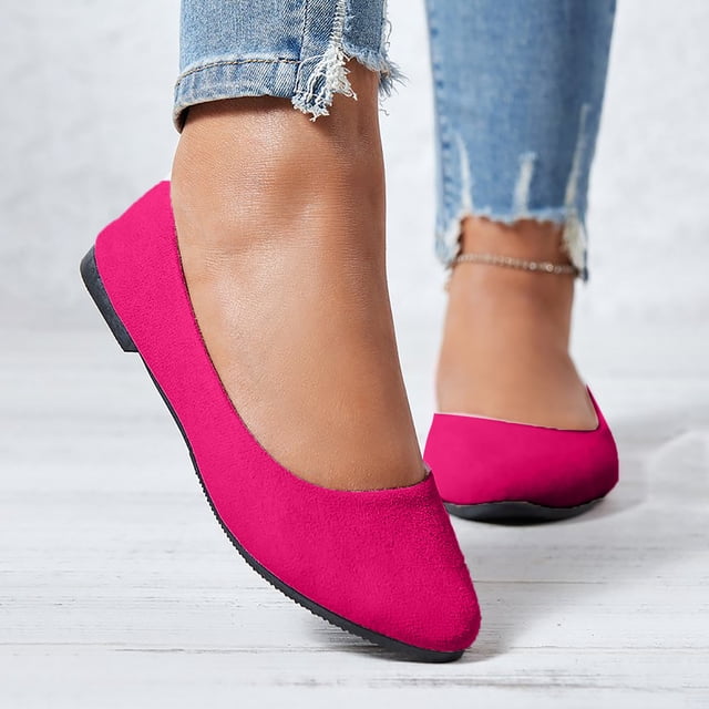 DPTALR Chaussures Décontractées pour Femmes à Bout Pointu Confortables