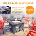 thumbnail image 3 of Endless Summer Lindsey Table de Foyer au Gaz LP Imprimée UV Carrée 30 Pouces pour Extérieur, 3 of 12