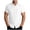 White, variant on QIUOMBBP Mens Linen Shirts for Men Big and Tall Casual Breathable Summer Hawaiian Tops Short Sleeve Solid Button Down Tshirts White S