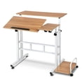 thumbnail image 2 of Yiwa Petit Bureau Debout Mobile, Table Roulante à Hauteur Réglable pour la Maison, l'École Ou l'Espace de Travail, 2 of 8