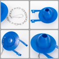 thumbnail image 3 of Toilet Flapper Replacement Kit,Universal for American Standard Toilet Flapper 2 inch,2 pack Toilet Stopper Flapper,With Stainless Steel Chain,Suitable for Most Toilets,Easy to Install(blue), 3 of 5