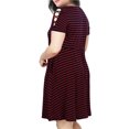 thumbnail image 1 of Ketyyh-chn99 Robes d'Été Grande Taille Robe Maxi Combinaisons Manches à Volants Shorts Robe Mini Rouge,5TG, 1 of 5