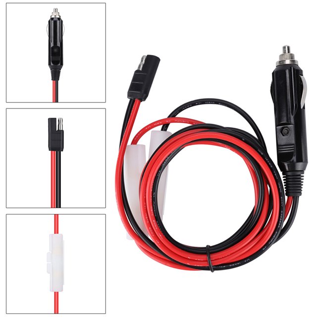 Mobile Radio Cigarette Lighter Charger,1.5M Cigarette Lighter Charger Cigarette Lighter Power Adapter Cigarette Lighter Connector Rugged and Tough
