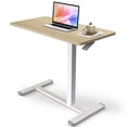 thumbnail image 1 of IMGadgets Height Adjustable Desk 31.5x16 inch (WALNUT) | Standing  Desk table for Work and Home| Overbed C- Table Desk  | Sit Stand computer desk table, 1 of 9
