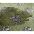 thumbnail image 4 of oneOone Viscose Chiffon Fabric Elephant Block Printed Fabric 1 Yard 42 Inch Wide, 4 of 4