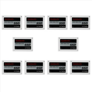 10X Goldenfir SSD 128GB SSD 2.5 Hard Drive Disk Disc Solid State Disks 2.5Inch Internal SSD,10 x 2.5inch Hard Drive Disk Disc,White