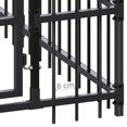 thumbnail image 5 of vidaXL Chenil Extérieur pour Chien en Acier 14,75 M2, 5 of 5