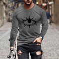 thumbnail image 2 of Haut Gris pour Homme à Manches Longues, Graphique de Squelette, Blouse Coupe Ample pour Homme, Col Rond, Sport, Heureux Festival, Halloween, Décontracté, Course, Automne Été, Chandails 2025 TG, 2 of 5