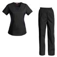 thumbnail image 1 of Women's Scrubs Set Scrub Top and Pants Scrubs Set, 1 of 3