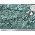 thumbnail image 3 of Soimoi Green Rayon Fabric Leopard & Snake Animal Skin Print Fabric by Yard 42 Inch Wide, 3 of 3