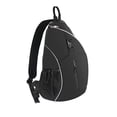 thumbnail image 2 of Tennis Racket Bag | Adjustable Shoulder Strap | Large Capacity Backpack | Multifunctional Sports Bag for Tennis Badminton Pickleball | 13" x 5.5" x 19.3" | White Pink Black, 2 of 9